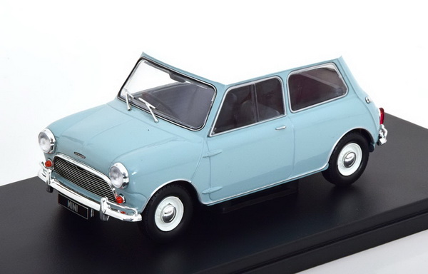 austin mini cooper s rhd 1965 light blue/white WB124183 Модель 1:24